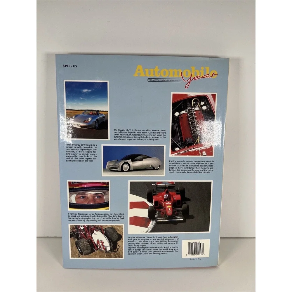 AUTOMOBILE YEAR #44 1996/97, EDITIONS JR‎ SWITZERLAND, NEW HARDBACK DUST JACKET